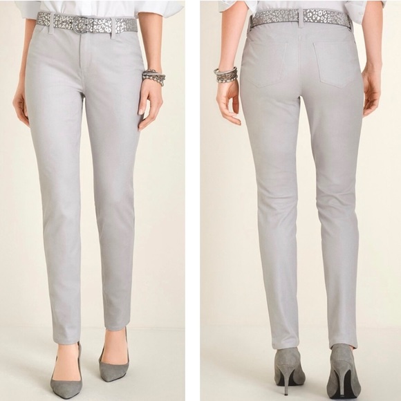 Chico's Pants - Chico's Light Gray Skinny Pants